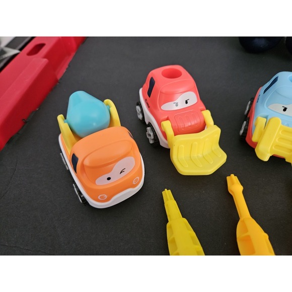 Cartoon Construction Cars Set Of 4 With Screwdrivers - Picture 3 of 5